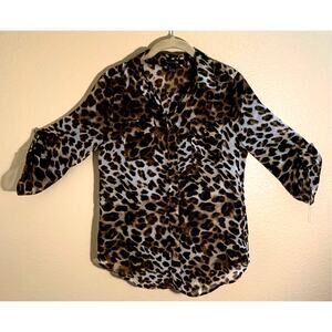 Forever 21 Top Leopard Pattern Sz S